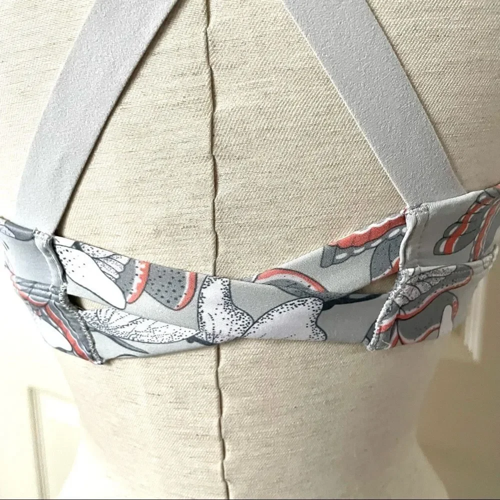 Victoria secret grey butterfly sports bra